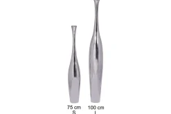 Wohnling Vase polert aluminiumstøp, moderne stil 75 cm