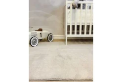 KM Home Moderne Tepper-Vaskbart teppe Soft Lin Beige