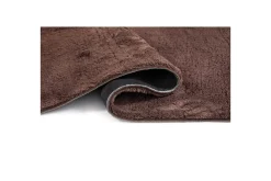 KM Home Moderne Tepper-Vaskbart teppe Soft Sjokolade