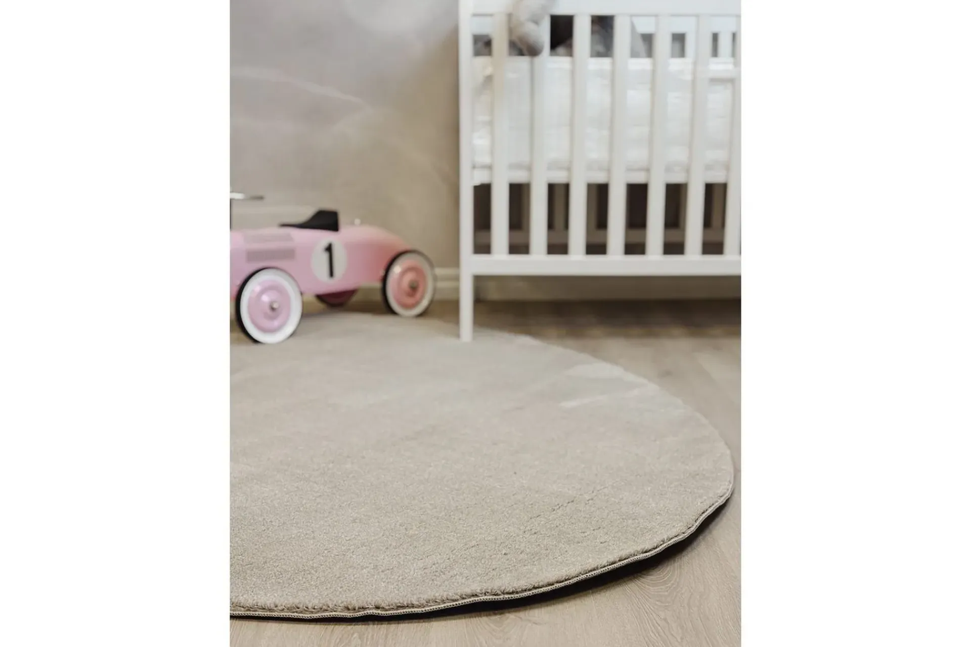 KM Home Flatvevde Tepper-Vaskbart teppe Soft Shape Lin Beige
