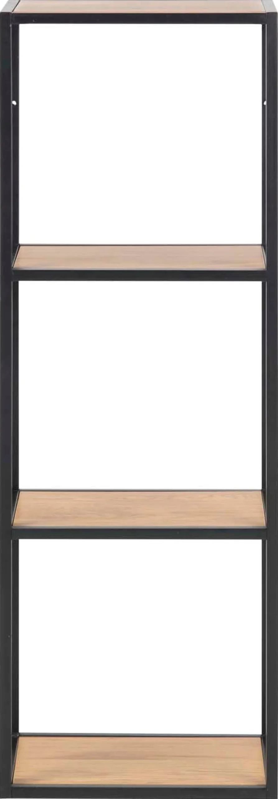Vegghylle-Vegghylle HOME4YOU Seaford 24x37x108 cm Eik vill-eik-utseende med svart ramme
