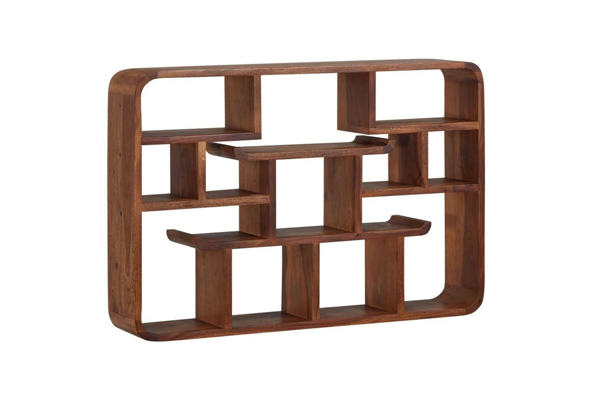 Wohnling Vegghylle Vegghengt pynteshelf i heltre 80 cm landstil