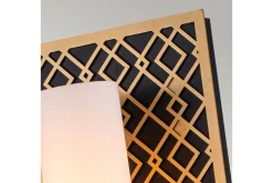 Baderomslampe Vegg-Vegglampe Elstead Lighting Ziggy Gull,Svart