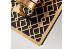 Baderomslampe Vegg-Vegglampe Elstead Lighting Ziggy Gull,Svart