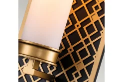 Baderomslampe Vegg-Vegglampe Elstead Lighting Ziggy Gull,Svart