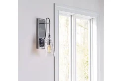 Nattbordslampe-Vegglampe Feiss Loras Krom