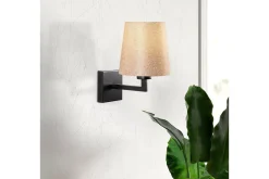 Vegg lampe Fenda Svart / Krem
