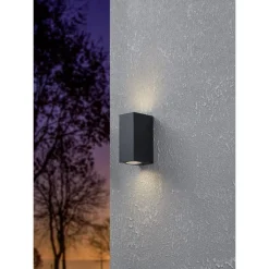Entré|Fasadebelysning-Vegglampe Jabaga med 2 lamper Svart