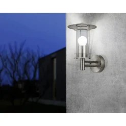 Entré|Fasadebelysning-Vegglampe Lisio Rustfritt stål