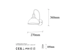Nattbordslampe|Soveromslampe-Vegg lampe Masatsune Svart / Antikk Svart,Bronse