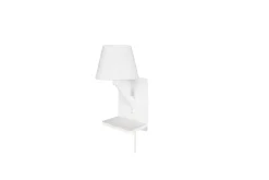 Trio Lighting Nattbordslampe-Vegglampe TRIO Comfort Matt hvit Cremehvit