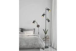Trio Lighting Nattbordslampe|Soveromslampe-Vegglampe TRIO Edward Kullgrå,Gull
