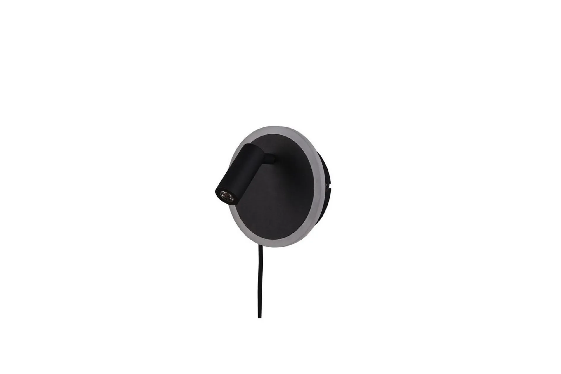 Trio Lighting Nattbordslampe-Vegglampe TRIO Jordan Matt svart Antracit