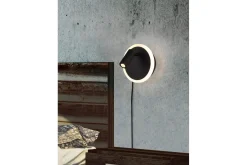 Trio Lighting Nattbordslampe-Vegglampe TRIO Jordan Matt svart Antracit