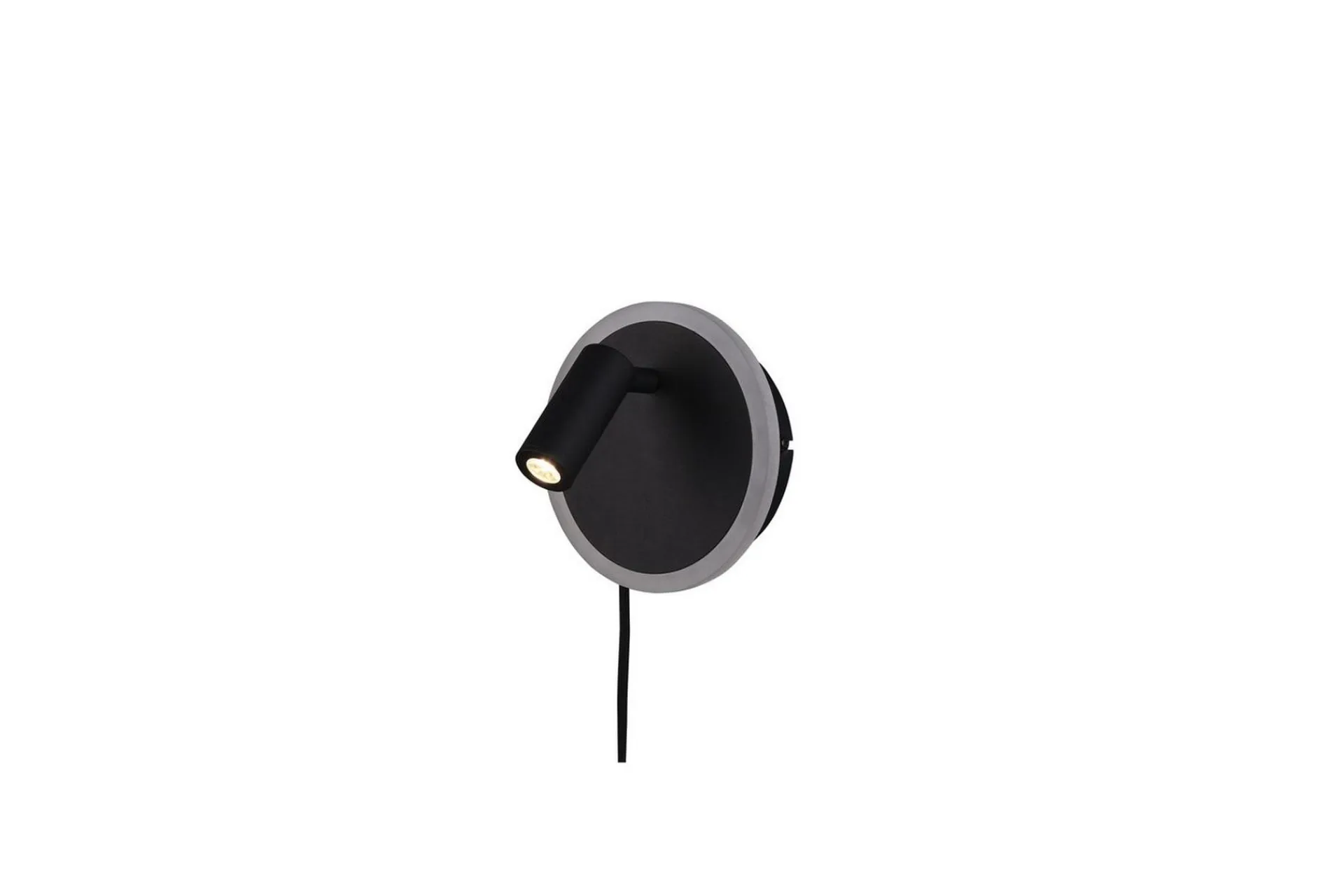 Trio Lighting Nattbordslampe-Vegglampe TRIO Jordan Matt svart Antracit