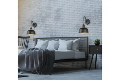 Trio Lighting Nattbordslampe-Vegglampe TRIO Punch Svart,Gull