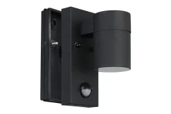 Eglo Vegglampe Utebelysning Riga 5 med Sensor Hvit Klar