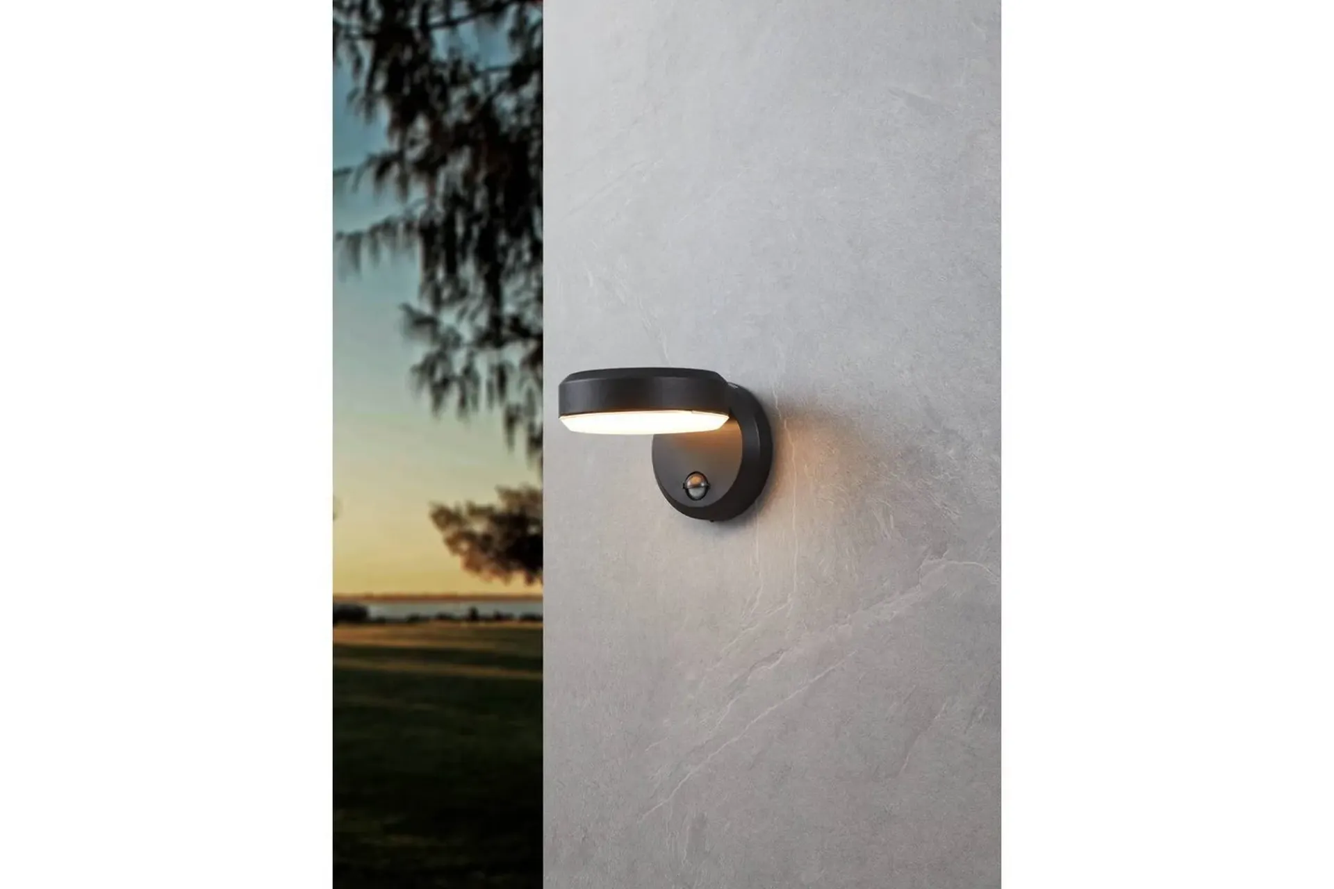 Eglo Markbelysning|Spotlights & Downlights-Vegglampe utendørsbelysning Fornaci med sensor Hvit,Svart