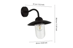 Eglo Entré|Fasadebelysning-Vegglampe utendørsbelysning Milton sink Grey