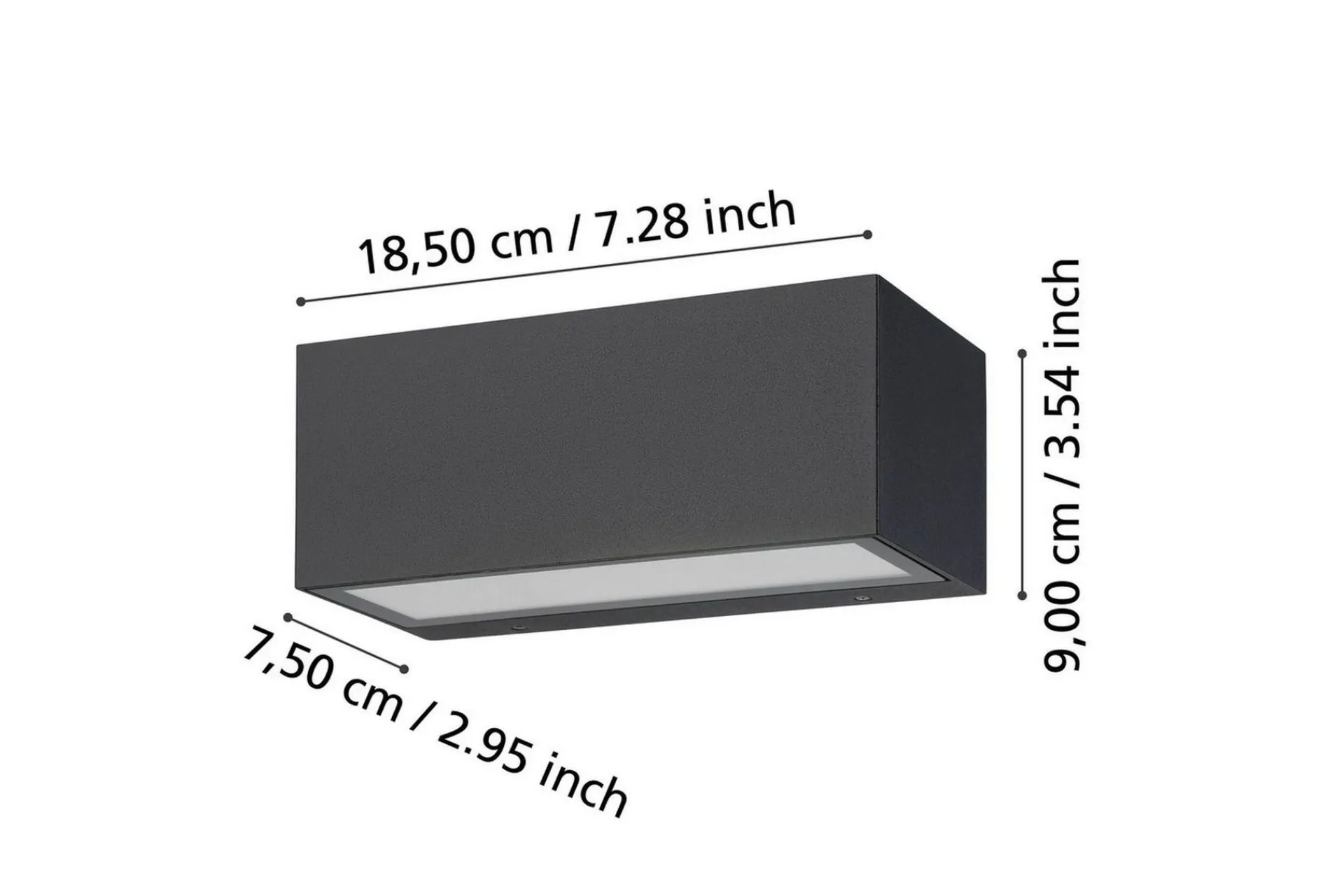 Eglo Vegglampe Utendørs Spongano 90 mm