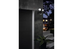 Eglo Markbelysning|Led-Belysning-Veggstrålkaster Utendørs Pagino med Sensor og 2 Lamper Svart