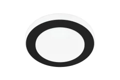 Eglo Baderomslampe Tak-Vegg-/taklampe LED Carpi 300 mm, svart, hvit Hvit,Svart