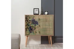 Entrekommode|Kommode-Vellavie Kommode Kirsebærblomst Grønn / brun