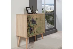 Entrekommode|Kommode-Vellavie Kommode Kirsebærblomst Grønn / brun