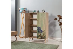 Oppbevaringsskap|Skap-Vellavie Skap 80 cm Kirsebærblomst Mønster