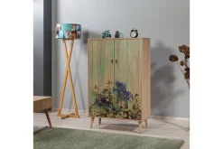 Oppbevaringsskap|Skap-Vellavie Skap 80 cm Kirsebærblomst Mønster