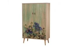 Oppbevaringsskap|Skap-Vellavie Skap 80 cm Kirsebærblomst Mønster