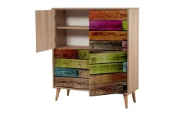 Skap-Vellavie Skap 95 cm Regnbuepanel Flerfärgad