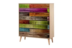 Skap-Vellavie Skap 95 cm Regnbuepanel Flerfärgad