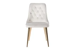 Venture Home Spisestoler & Kjøkkenstoler-Velvet Deluxe Fløyelstol Messing,Grey