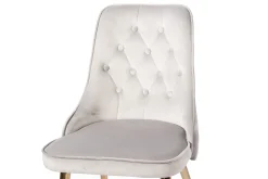 Venture Home Spisestoler & Kjøkkenstoler-Velvet Deluxe Fløyelstol Messing,Grey