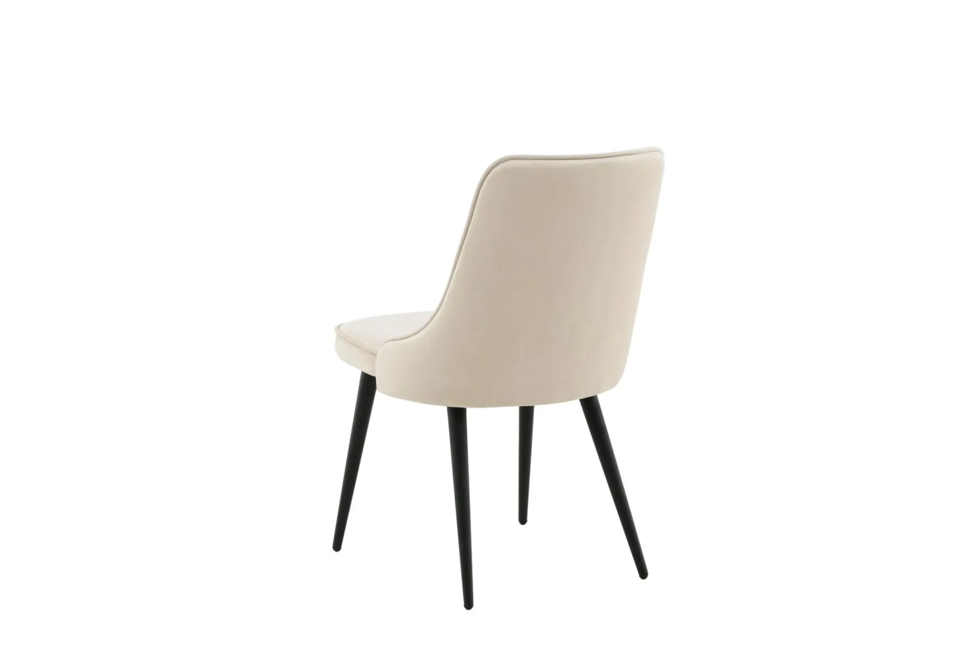 Venture Home Spisestoler & Kjøkkenstoler-Velvet Deluxe Lyx Fløyelstol Beige,Svart