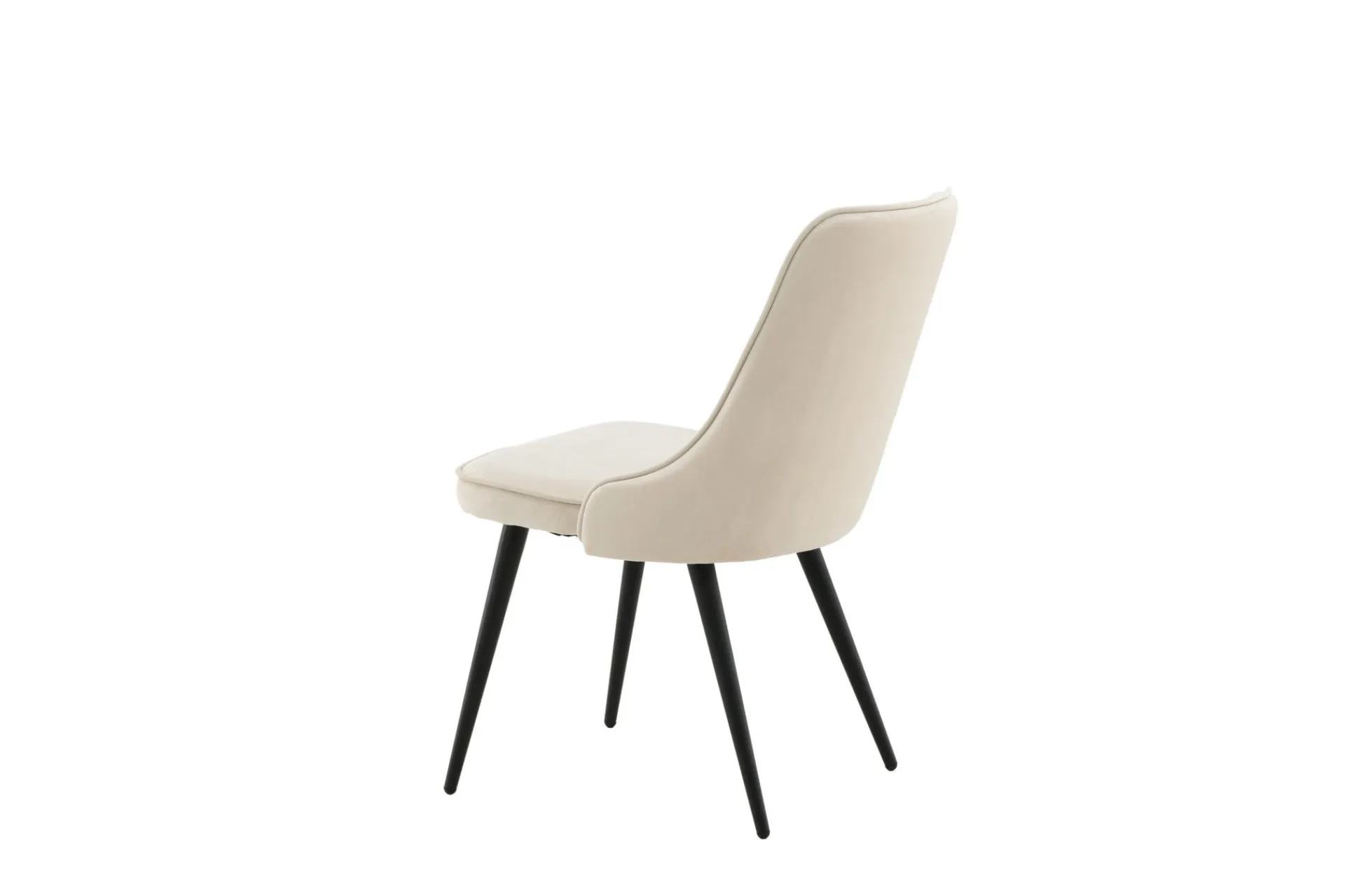Venture Home Spisestoler & Kjøkkenstoler-Velvet Deluxe Lyx Fløyelstol Beige,Svart
