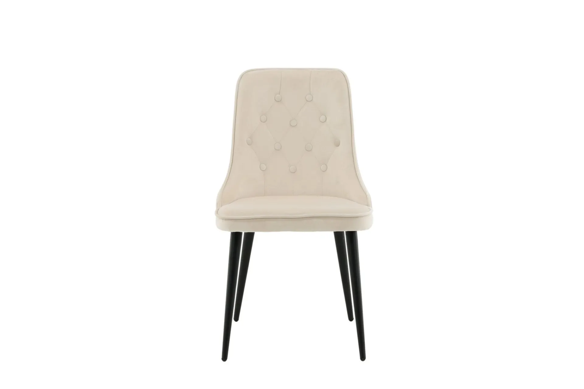 Venture Home Spisestoler & Kjøkkenstoler-Velvet Deluxe Lyx Fløyelstol Beige,Svart
