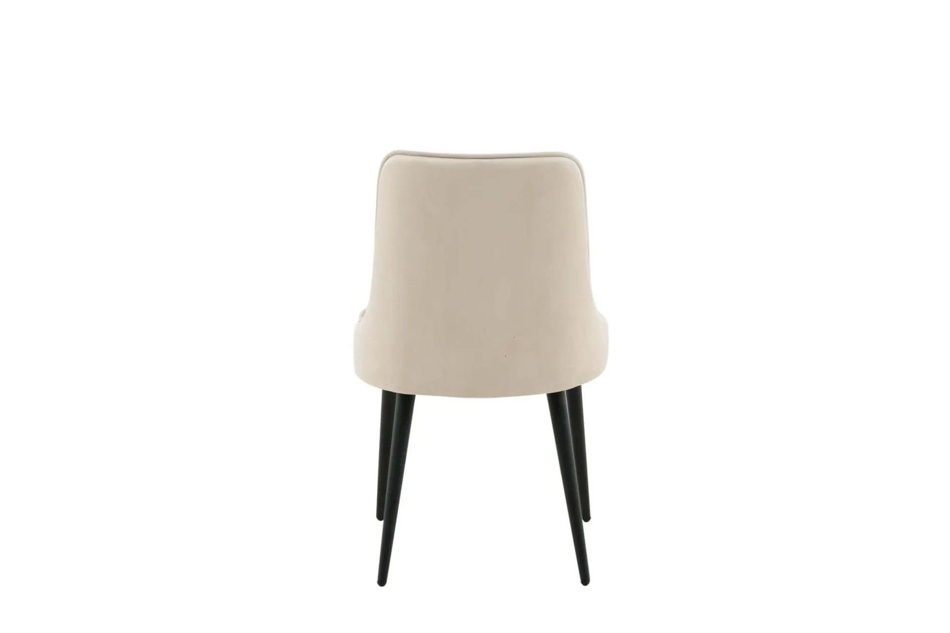 Venture Home Spisestoler & Kjøkkenstoler-Velvet Deluxe Lyx Fløyelstol Beige,Svart