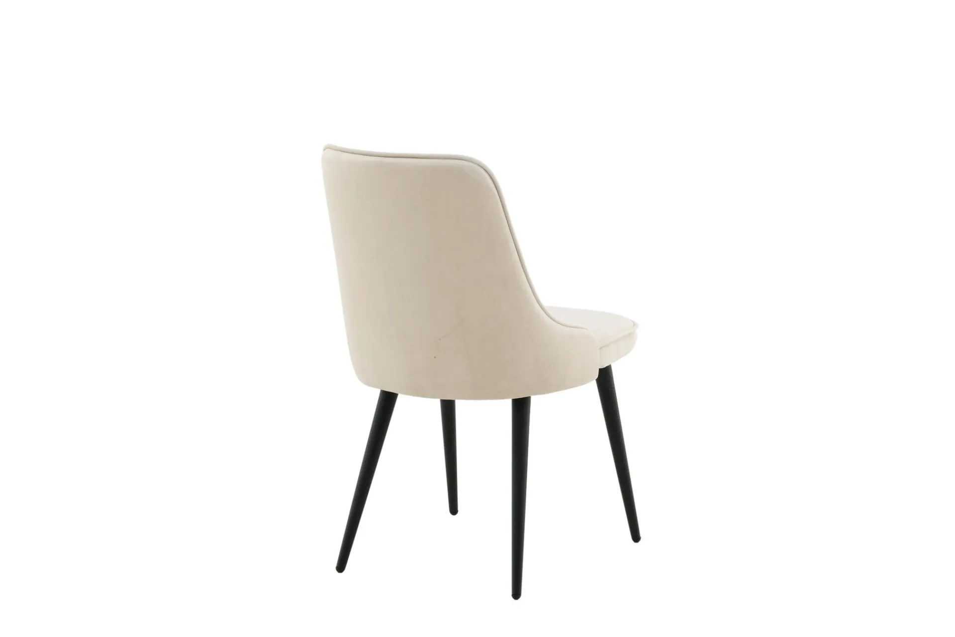 Venture Home Spisestoler & Kjøkkenstoler-Velvet Deluxe Lyx Fløyelstol Beige,Svart