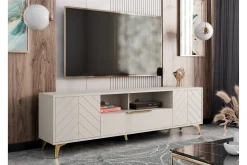 Tv-Benk & Mediabenk-Vemdalen TV-benk 204 cm Sand Beige