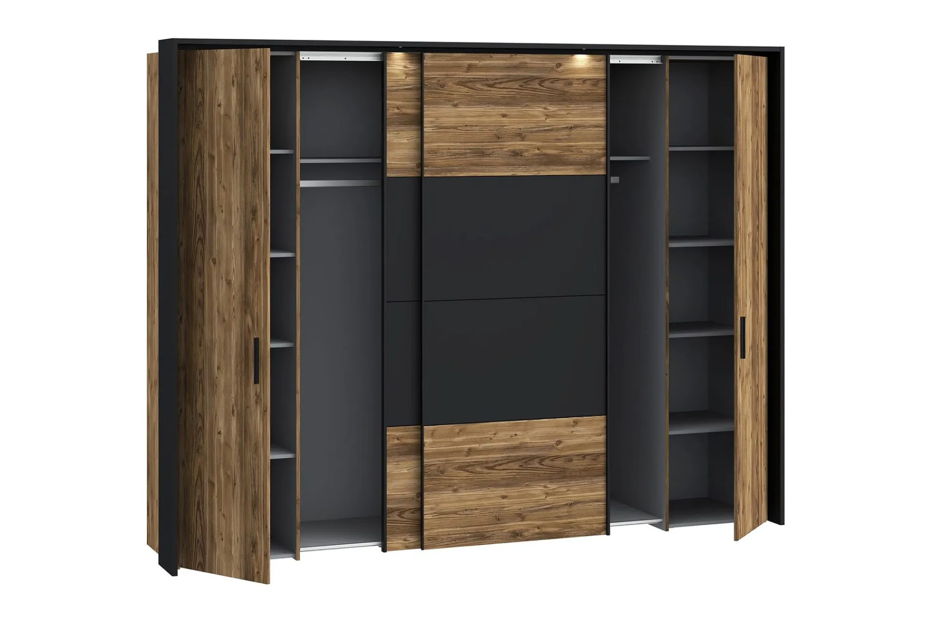Garderober & Garderobesystem-Vergina Garderobe 62x280 cm Brun/Svart