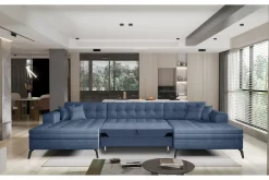 Velour Sofa & Fløyel Sofa-Vertizo Hjørnesofa Turkis
