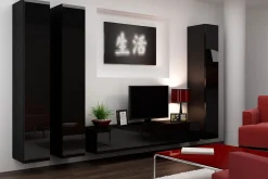 Tv-Møbelsett-Vigo TV-møbelsett 300x40x180 cm Hvit