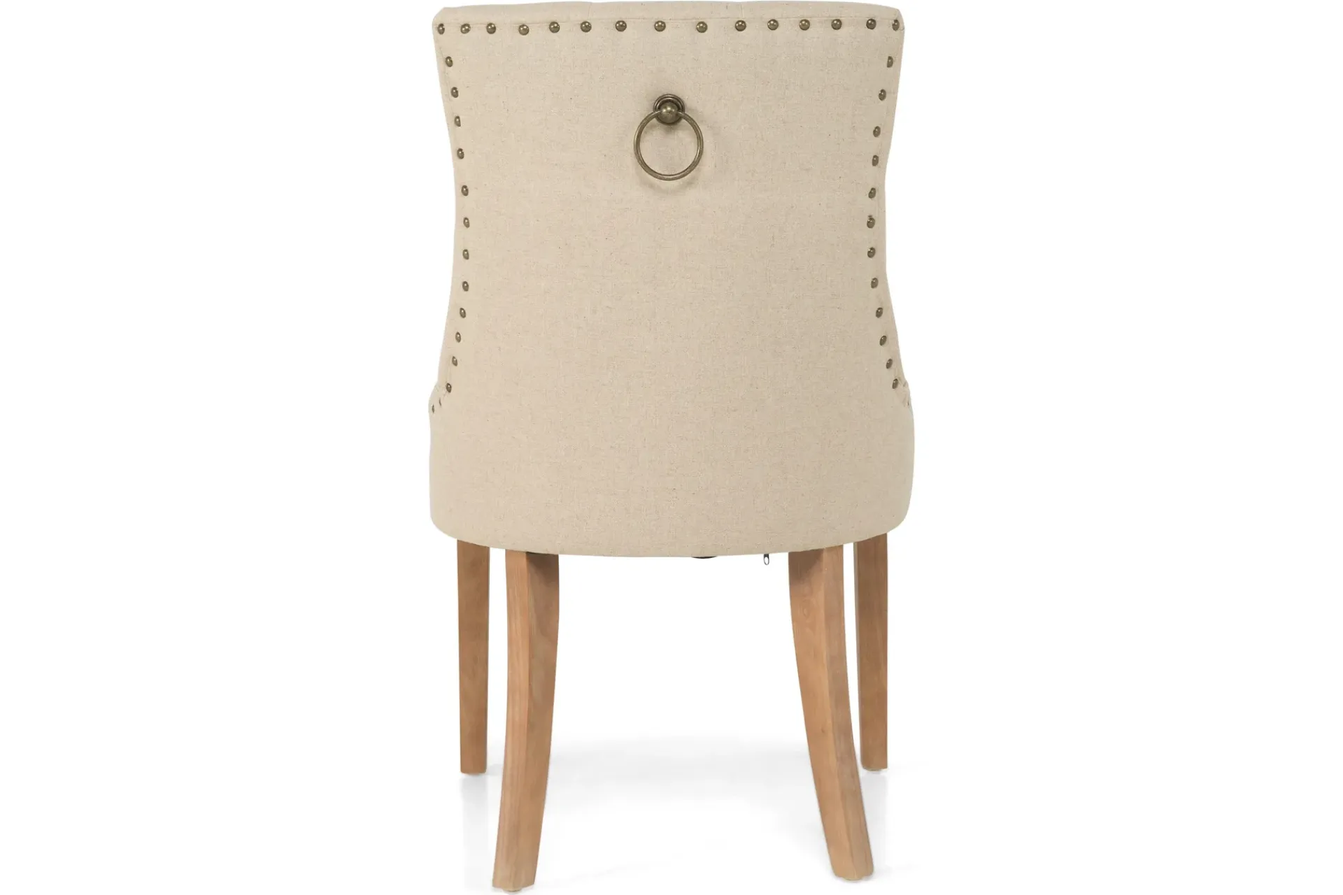 Bloomington Barstoler|Kontorstol & Skrivebordsstol-Viktoria Spisestol med Nagler Beige/Vintageben