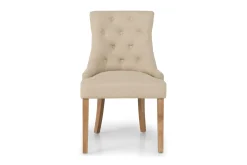 Bloomington Barstoler|Kontorstol & Skrivebordsstol-Viktoria Spisestol med Nagler Beige/Vintageben