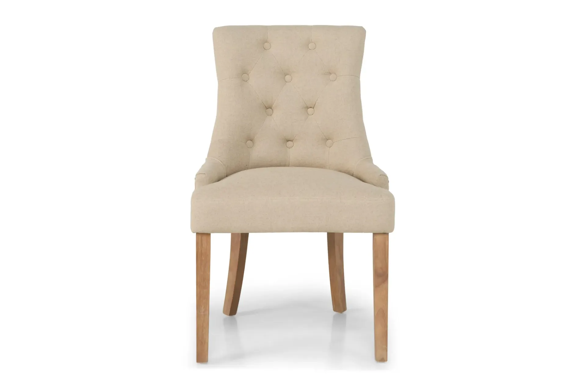 Bloomington Barstoler|Kontorstol & Skrivebordsstol-Viktoria Spisestol med Nagler Beige/Vintageben