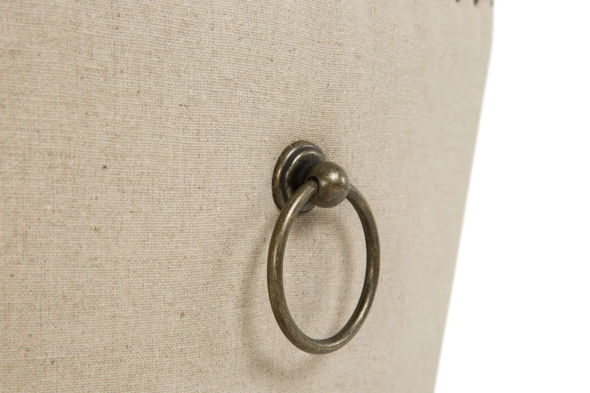 Bloomington Barstoler|Kontorstol & Skrivebordsstol-Viktoria Spisestol med Nagler Beige/Vintageben