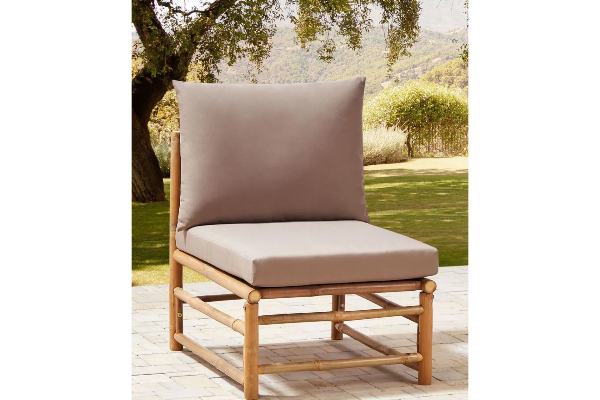 Utelenestoler|Loungestol Ute-Villa Castelli Utelenestol Lysebrun/Beige