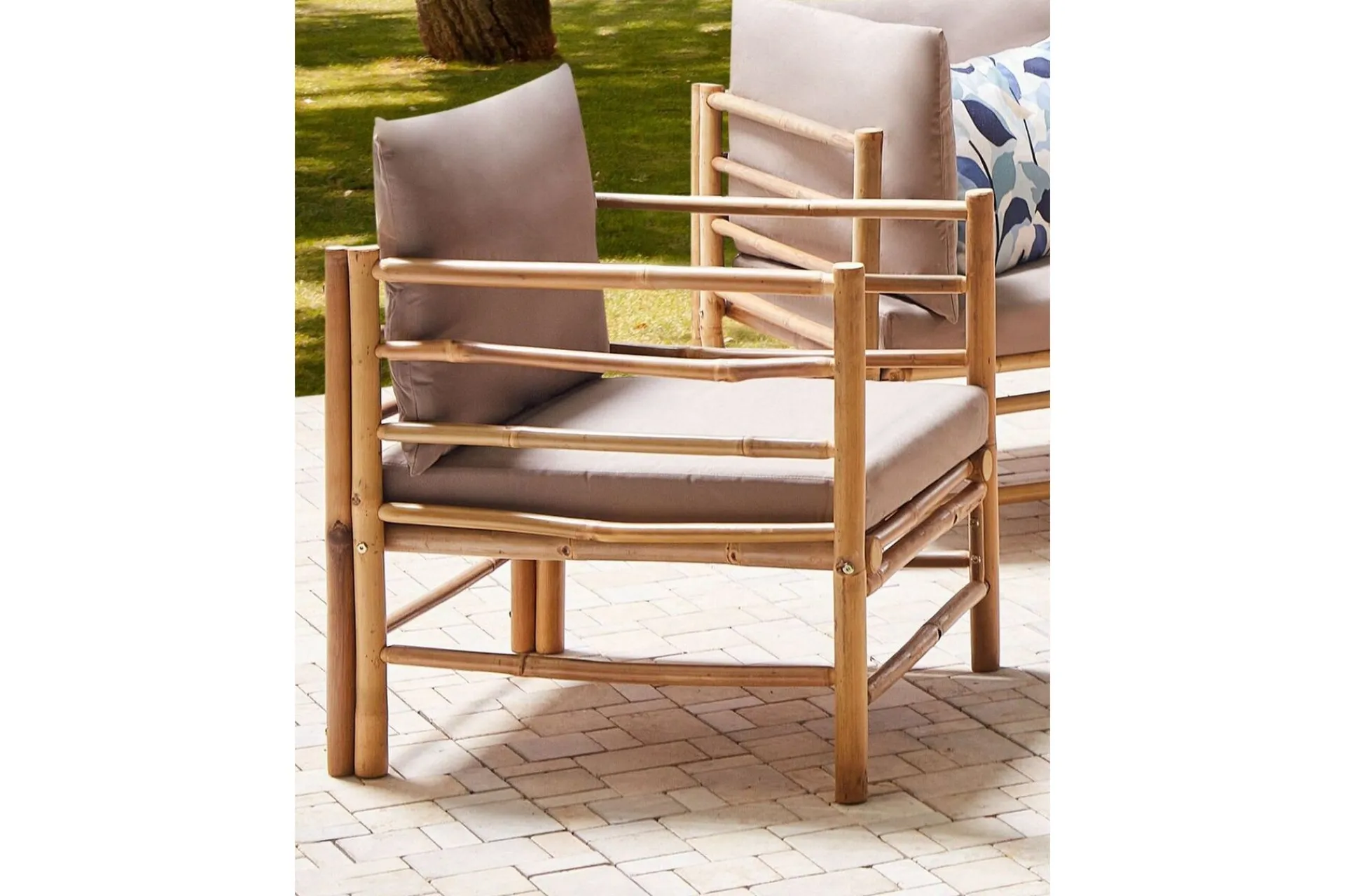 Utelenestoler|Loungestol Ute-Villa Castelli Utelenestol Lysebrun/Beige